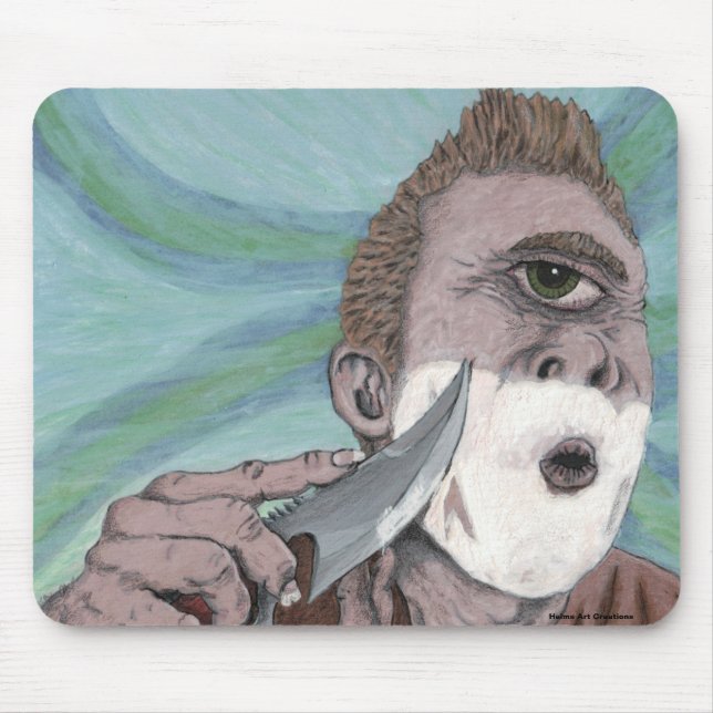 Grekiska cyclops Knivar Shaving Fantasy Art Mousep Musmatta (Framsidan)