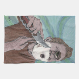 Grekiska cyclops Knivar Shaving Fantasy Art Towel Kökshandduk