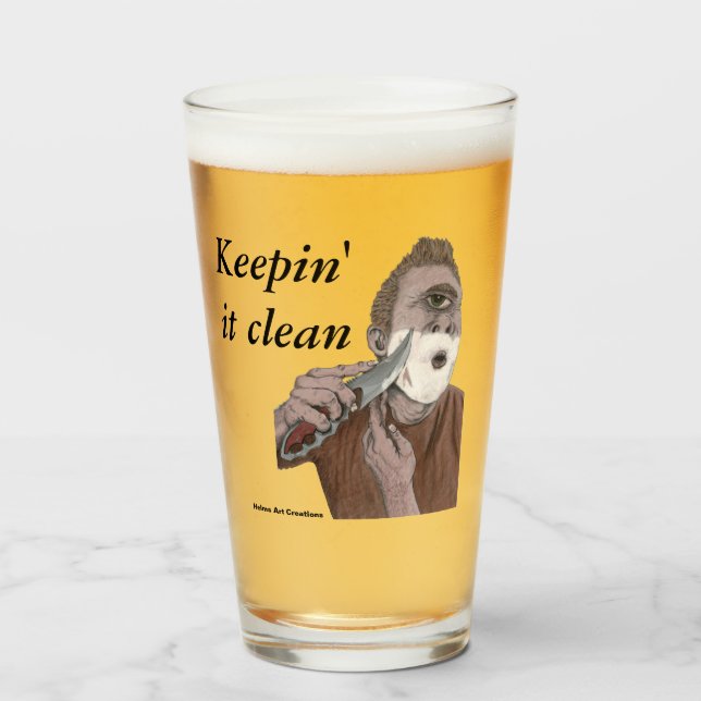 Grekiska cykloper Knivar Shave Fantasy Drinking Gl Glaskopp (Framsida fylld)