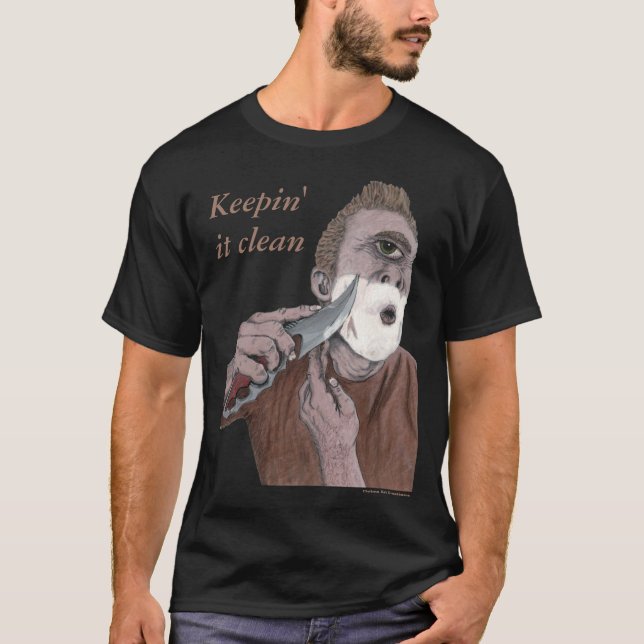 Grekiska cyklops Knivar Shaving Fantasy Art Shirts T Shirt (Framsida)