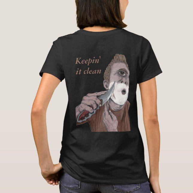 Grekiska cyklops Knivar Shaving Fantasy Art T-shir T Shirt (Baksida)