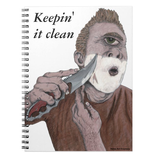 Grekiska cykloster Knivar Shaving Mythology Art No Anteckningsbok (Framsidan)