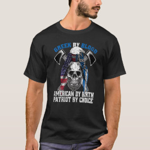 Grekiska efter Blood American by Birth Patriot by  T Shirt
