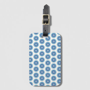 Grekiska Evil Öga Blue White Bagagebricka