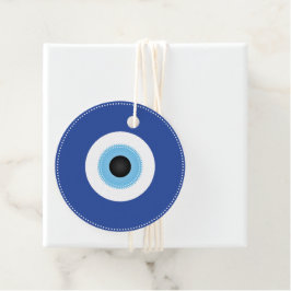 Grekiska Evil Öga Blue White Gåvor Etiketter