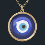 Grekiska Evil Öga Pendant Necklace Mati Nazar Char Guldpläterat Halsband<br><div class="desc">Skydda dig mot negativ energi och locka till dig lycka till med detta vackra faux guld ondskefulla halsband i öga. Det onda öga är en symbol för att skydda och avvärja ondska i många kulturer, såsom den turkiska, grekiska och Mitten Östran. Man tror att om du bär ett ont öga-halsband...</div>