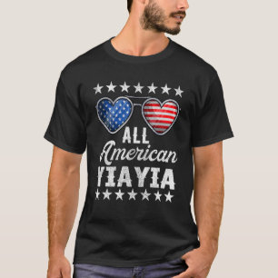 Grekiska farmor 4 juli Kvinnor alla amerikanska Y T Shirt
