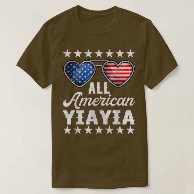 Grekiska farmor 4 juli Shirt Women All Ameri T (Design framsida)