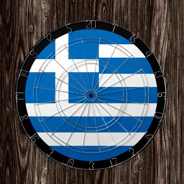 Grekiska Flagga Dartboard och Grekland/speltavla Darttavla (Skapare uppladdad)