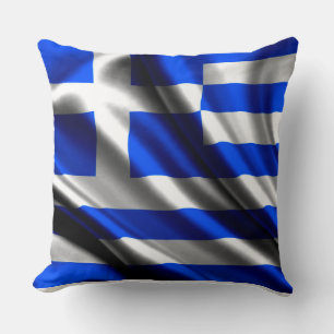 Grekiska Flagga Dekorativ kudde