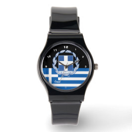 Grekiska Flagga, Emblem, Grekland/idrott Armbandsur