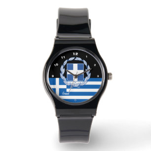 Grekiska Flagga, Emblem, Grekland/idrott Armbandsur