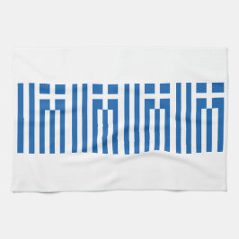 Grekiska Flagga Grekland Blue White 4Eleni Kitchen Kökshandduk