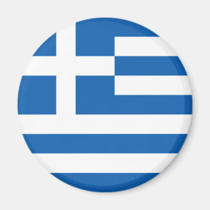 Grekiska Flagga (Grekland) Magnet