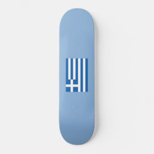 Grekiska Flagga (Grekland) Mini Skateboard Bräda 18,5 Cm