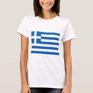Grekiska Flagga (Grekland) T Shirt