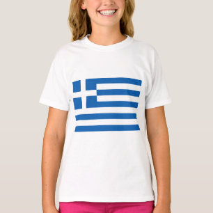 Grekiska Flagga (Grekland) T Shirt