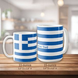 Grekiska Flagga Kaffemugg