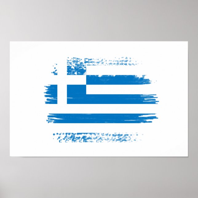 Grekiska flagga poster (Framsidan)