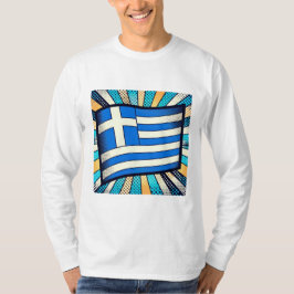 Grekiska flagga t shirt