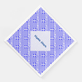 Grekiska Flagga Tilt Blue Personalization Pappersservett