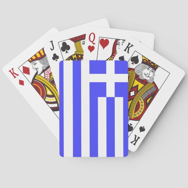 Grekiska Flagga totalt Casinokort (Baksidan)
