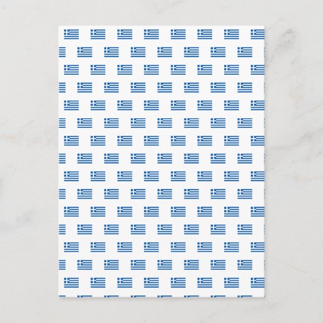 Grekiska flagga vykort (Framsida)