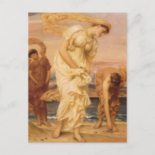 Grekiska flickor som plockar upp Småstarna av Lord Vykort