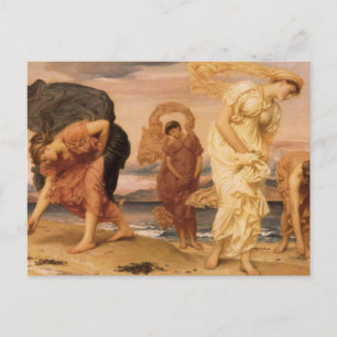 Grekiska flickor som plockar upp Småstarna av Lord Vykort