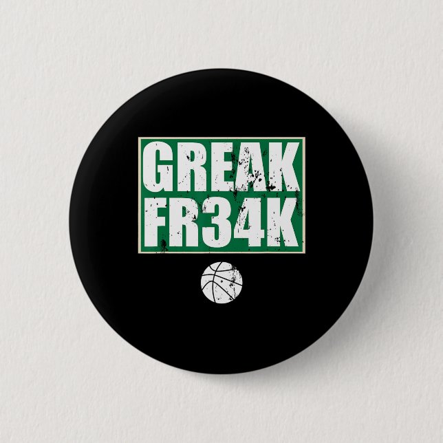 Grekiska Fr&# k Milwaukee Wisconsin Bysketbyll Gi Knapp (Framsida)