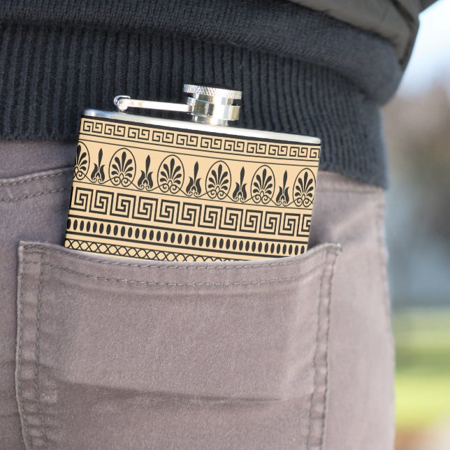 Grekiska Fret, Medelhavet Mönster, Brown Fickplunta (In Situ)