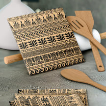 Grekiska Fret, Medelhavet Mönster, Brown