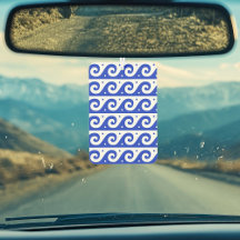 Grekiska fret, Medelhavsvågorna Mönster, blå