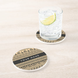 Grekiska Fret, Mixed Meander Nyckel, Brown, ditt n Underlägg