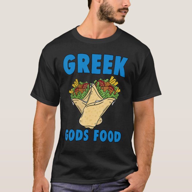 Grekiska Gods Food Gyros Grekiska Gyro Funny Greec T Shirt (Framsida)