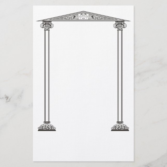 Grekiska Gräns-stadion Brevpapper (Framsida)