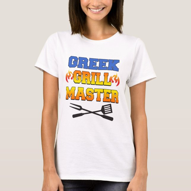 Grekiska Grill Master T-shirt (Framsida)