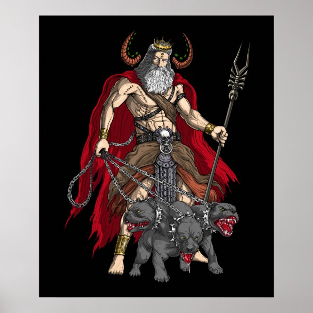 Grekiska Gud Hades Poster (Framsidan)