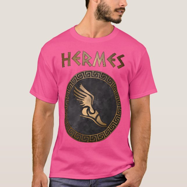 Grekiska Gud Hermes gud för resor och välstånd T Shirt (Framsida)