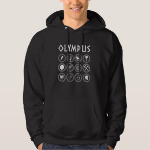 Grekiska gudar och Goddesses of Olympus Grekiska M Hoodie