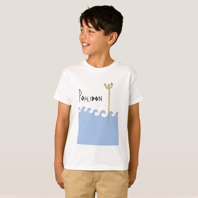 Grekiska gudar. Poseidon. Lurar tshirt.en Tee (Hel framsida)