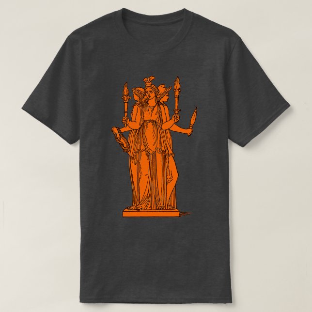 Grekiska guddess Hecate T Shirt (Design framsida)