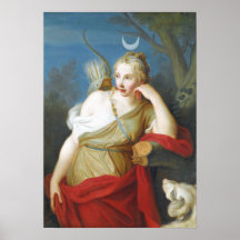 Grekiska gudinna Diana från Hunt