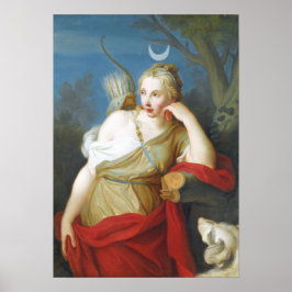 Grekiska gudinna Diana från Hunt Poster