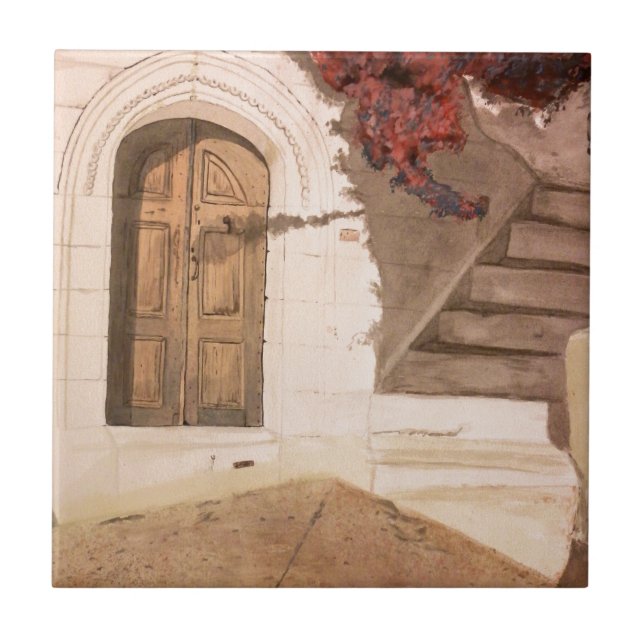 Grekiska Helgdagar Kakelplatta (Framsidan)