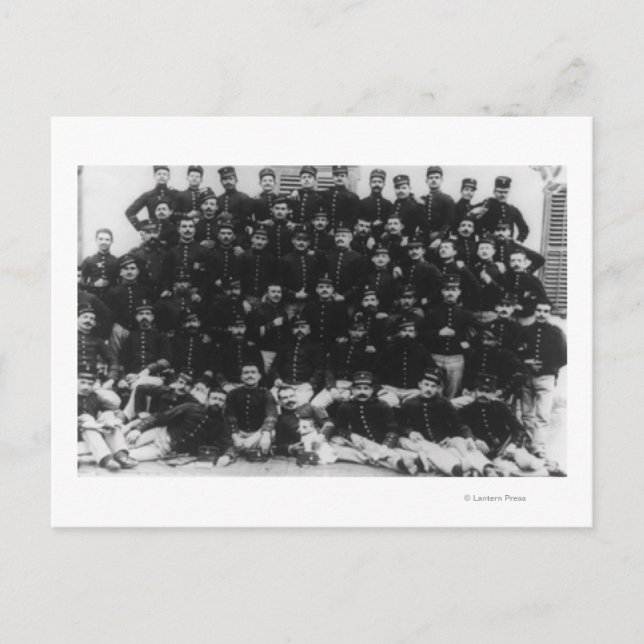 Grekiska infanteriofficerare FotografGrekland Vykort (Framsida)