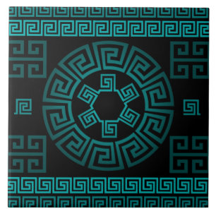 Grekiska keramiska plattan kakelplatta