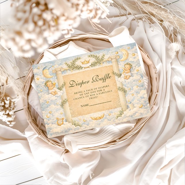 Grekiska klassiska kolonner Diapper Raffle Tilläggskort (Skapare uppladdad)