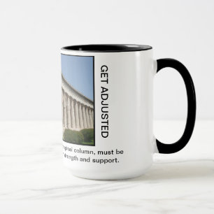 Grekiska kolonner för Chiropractickaffemugg (fär Mugg