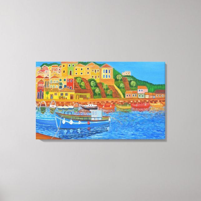 Grekiska Kusten 2 Canvastryck (Framsida)